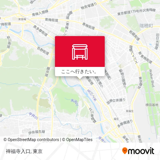 褝福寺入口地図