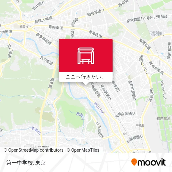 第一中学校地図