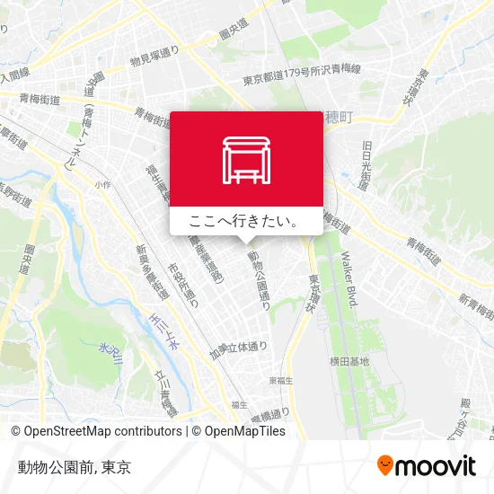 動物公園前地図