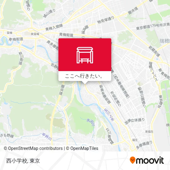 西小学校地図