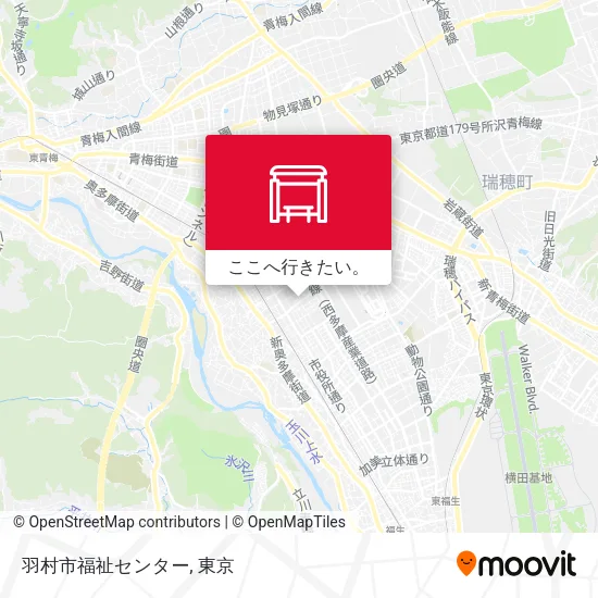 羽村市福祉センター地図