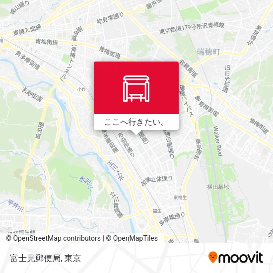 富士見郵便局地図
