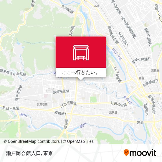 瀬戸岡会館入口地図