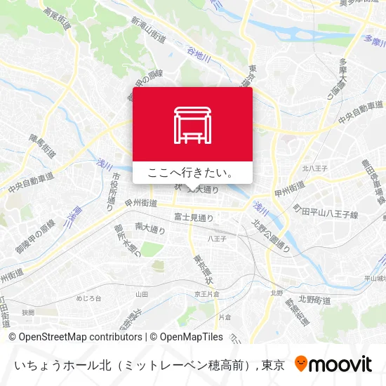 いちょうホール北（ミットレーベン穂高前）地図
