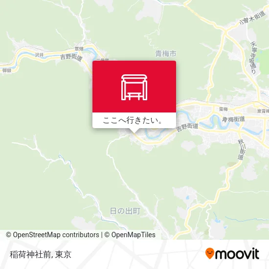 稲荷神社前地図