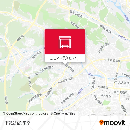 下諏訪宿地図