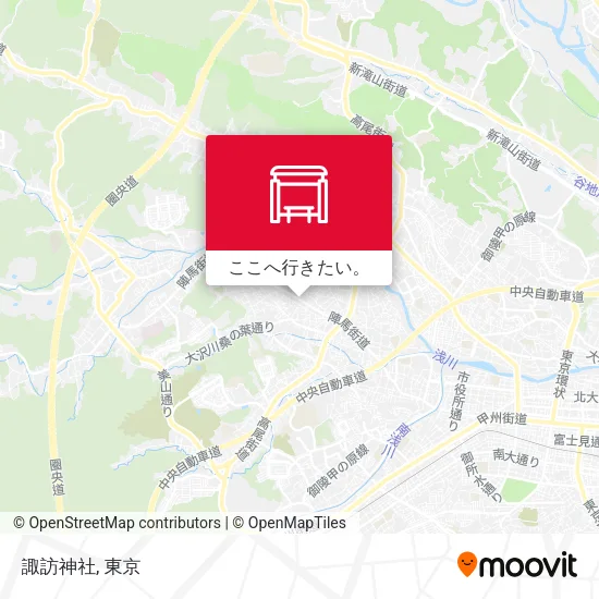 諏訪神社地図