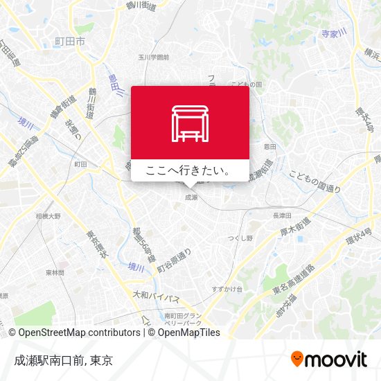 成瀬駅南口前地図