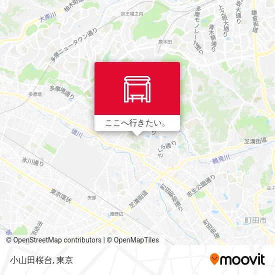 小山田桜台地図