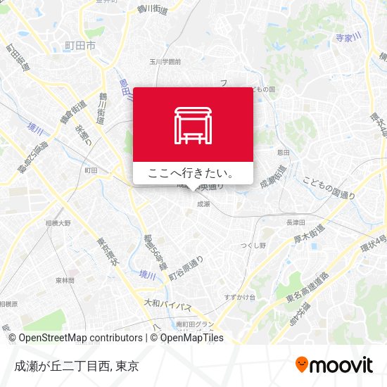 成瀬が丘二丁目西地図