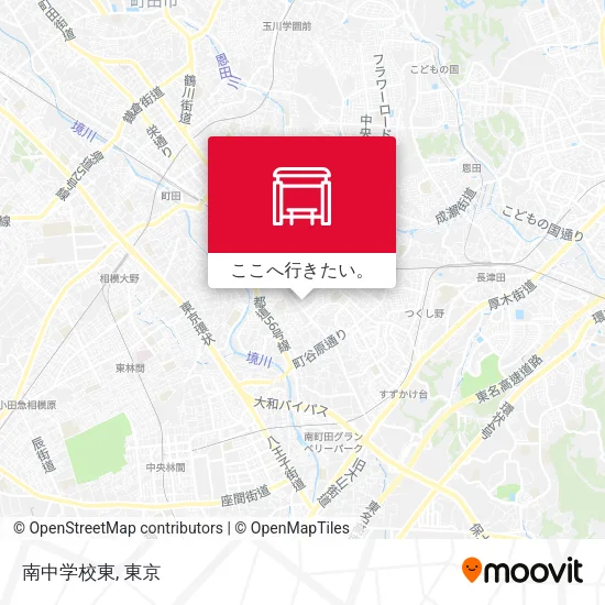 南中学校東地図