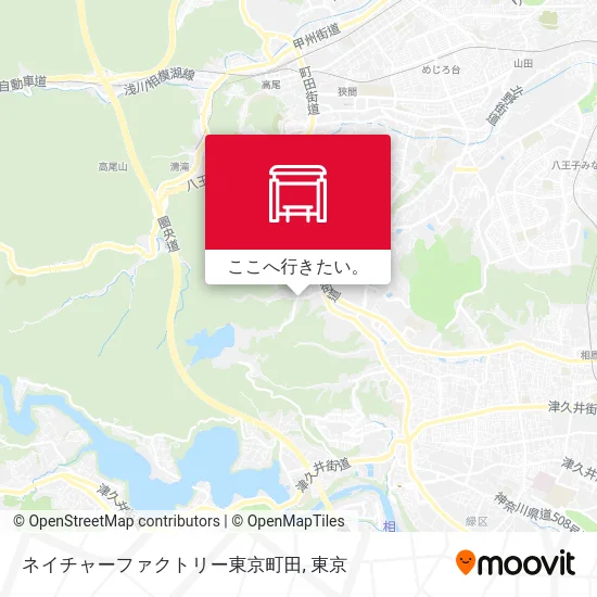 ネイチャーファクトリー東京町田地図