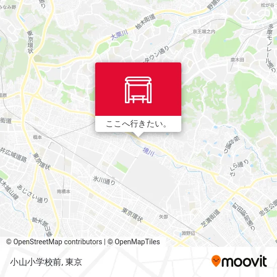小山小学校前地図