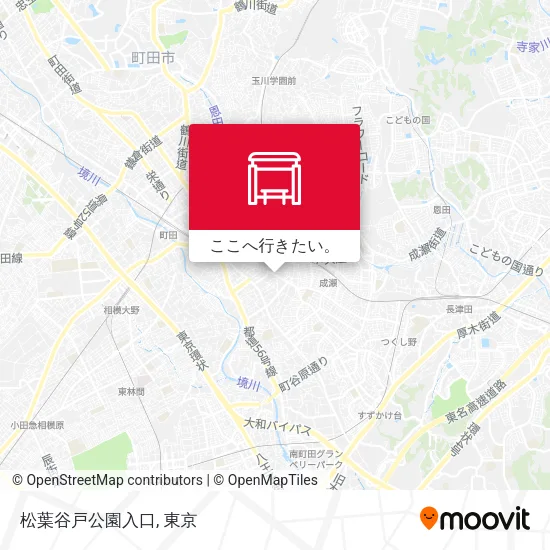 松葉谷戸公園入口地図