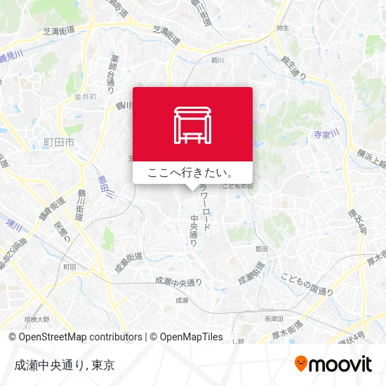 成瀬中央通り地図