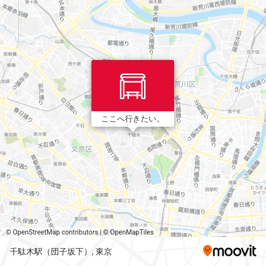 千駄木駅（団子坂下）地図