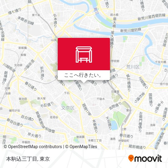 本駒込三丁目地図