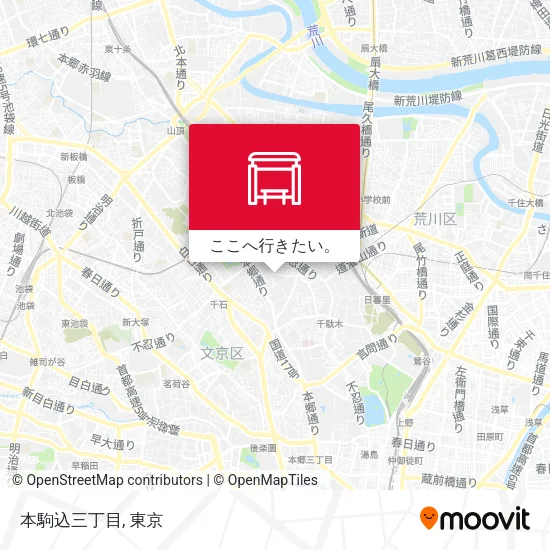 本駒込三丁目地図