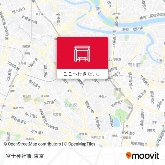富士神社前地図