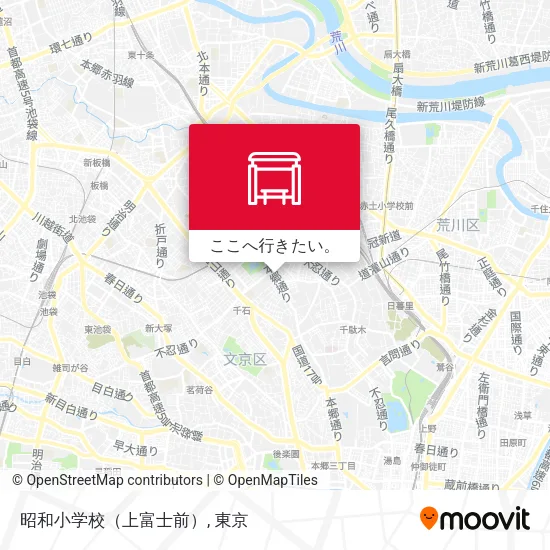 昭和小学校（上富士前）地図
