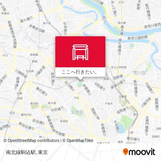 南北線駒込駅地図
