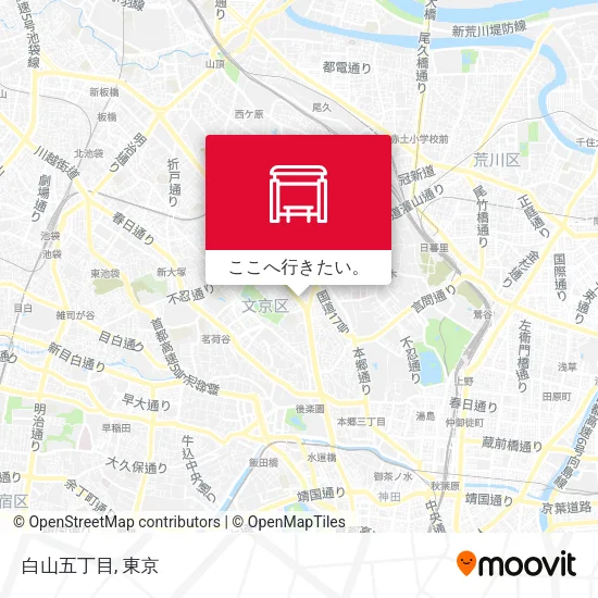 白山五丁目地図