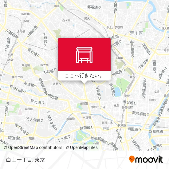 白山一丁目地図