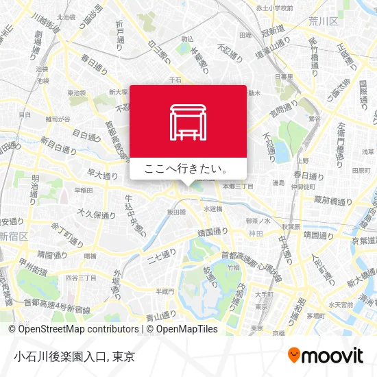 小石川後楽園入口地図