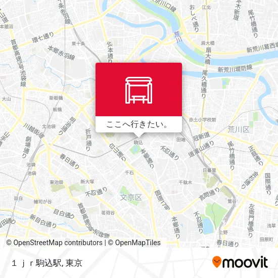 １ｊｒ駒込駅地図