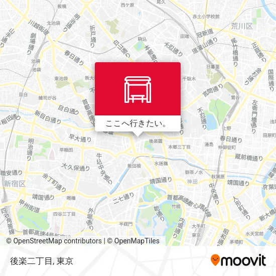 後楽二丁目地図
