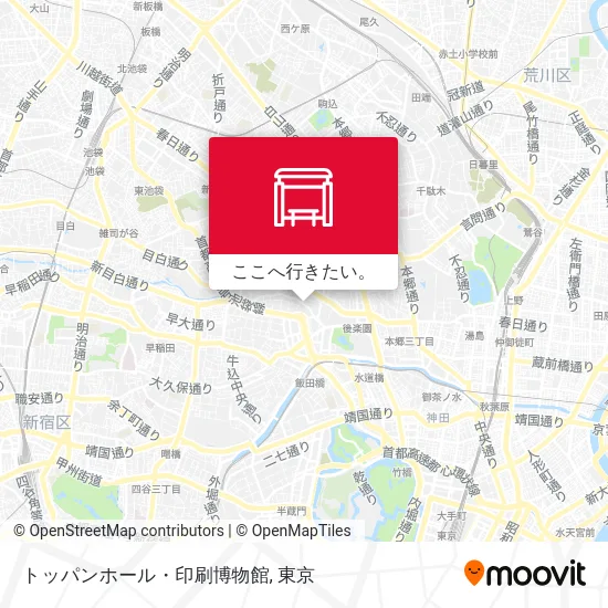 トッパンホール・印刷博物館地図