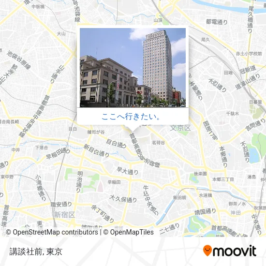 講談社前地図