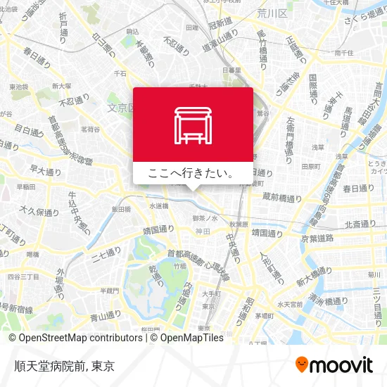 順天堂病院前地図