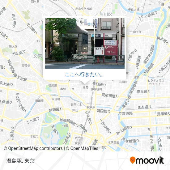 湯島駅地図
