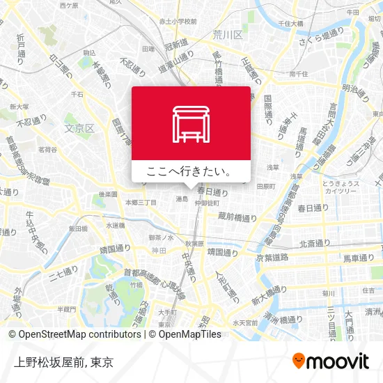 上野松坂屋前地図