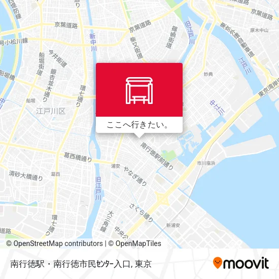 南行徳駅・南行徳市民ｾﾝﾀｰ入口地図