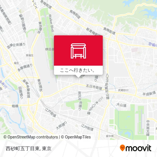 西砂町五丁目東地図