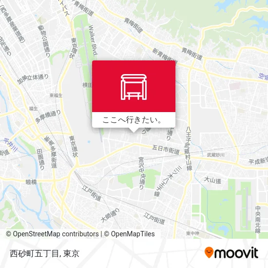 西砂町五丁目地図