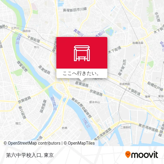 第六中学校入口地図