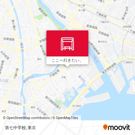 第七中学校地図