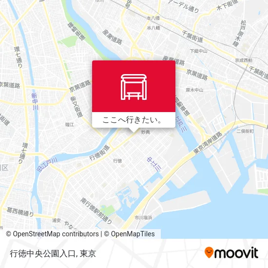 行徳中央公園入口地図