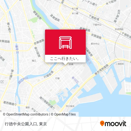 行徳中央公園入口地図