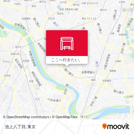 池上八丁目地図