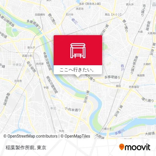 稲葉製作所前地図