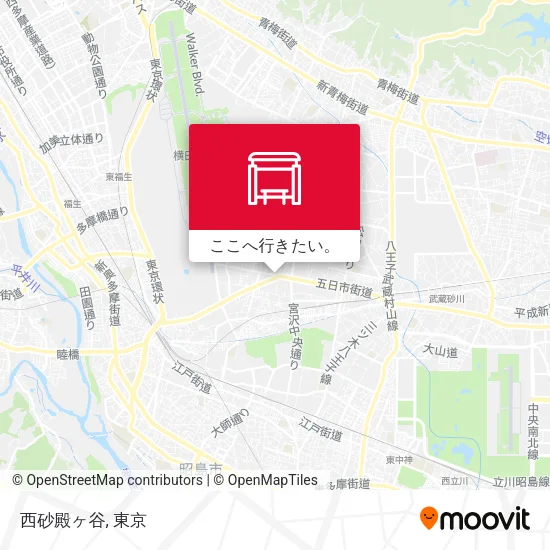 西砂殿ヶ谷地図