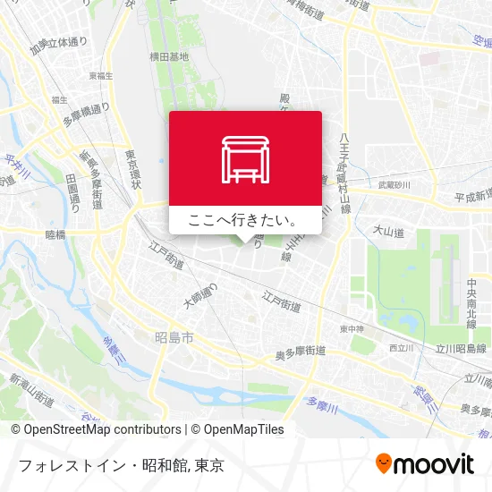フォレストイン・昭和館地図