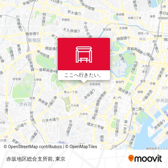 赤坂地区総合支所前地図