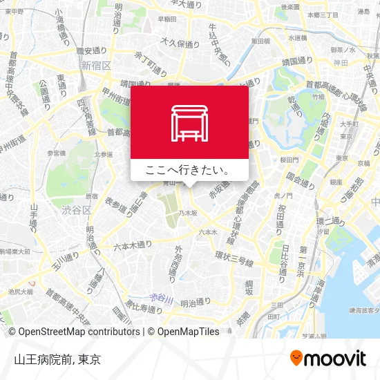 山王病院前地図