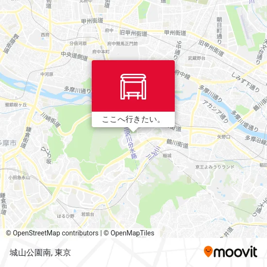 城山公園南地図