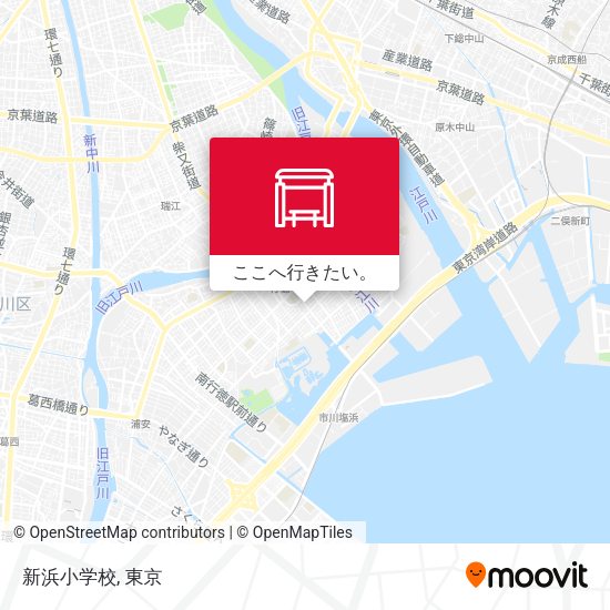 新浜小学校地図